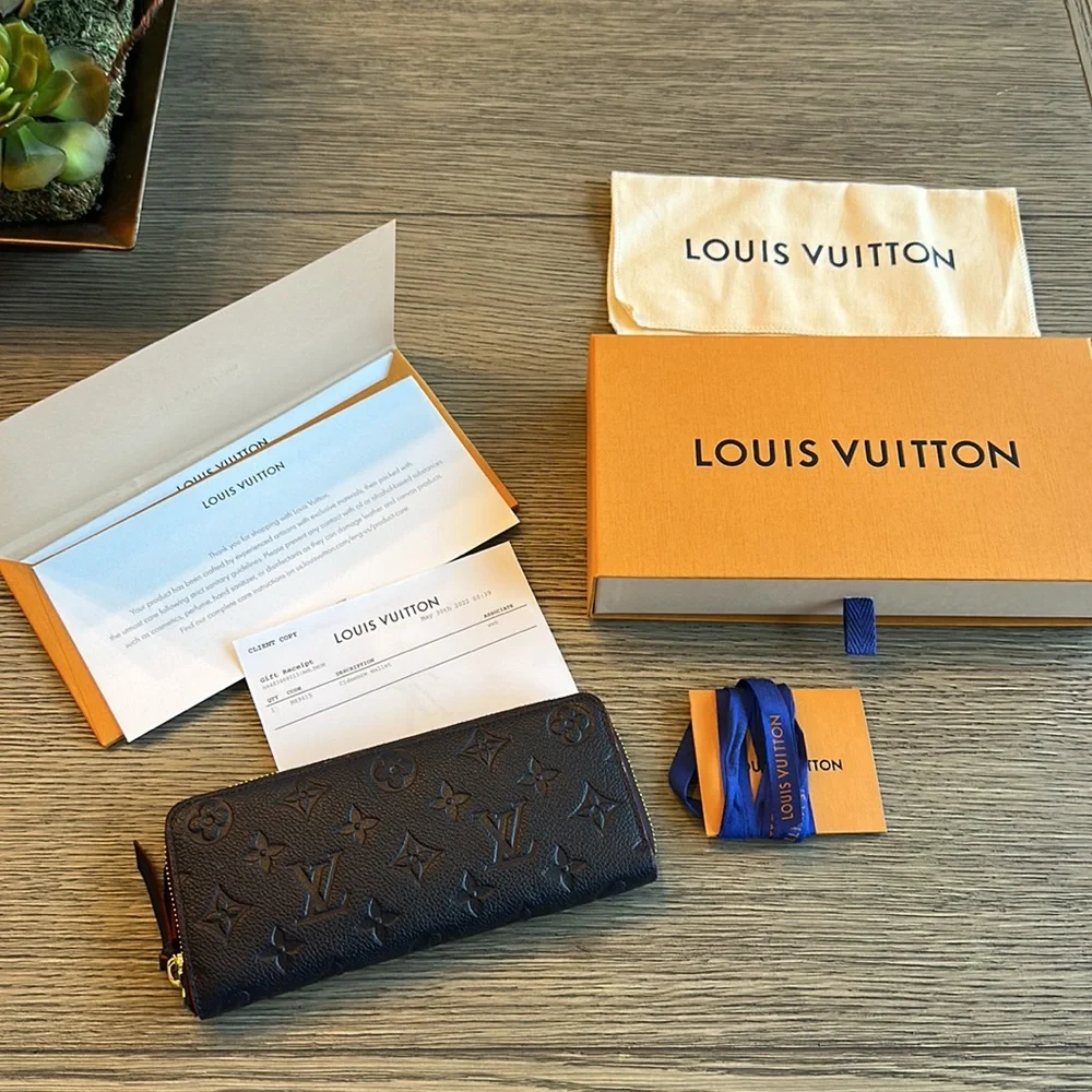 Louis Vuitton Clémence Wallet - Navy/Red - Picture 11 of 13